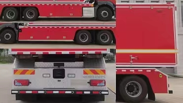 德國(guó)曼后雙橋自裝卸式消防車(圖文)圖片3